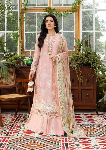 Elaf Premium EEC-1A Forever Blush Chikankari With Chiffon 2025